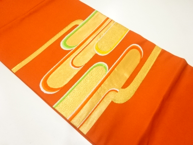 JAPANESE HIRAKI NAGOYA OBI / CLASSICAL PATTERN